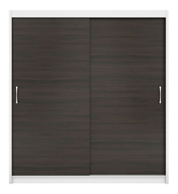 Šatníková skriňa BRW Elda F38/200/0 (biela + wenge)