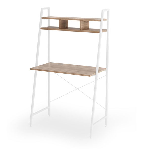 Písací stolík Neda (biela + dub sonoma