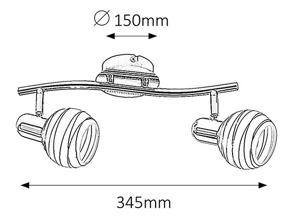 Bodové svietidlo Aurel Lilac 6366 (chrómová + fialová)