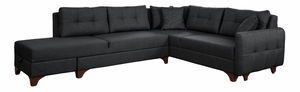 Rohová sedačka Clof (antracit) (P)