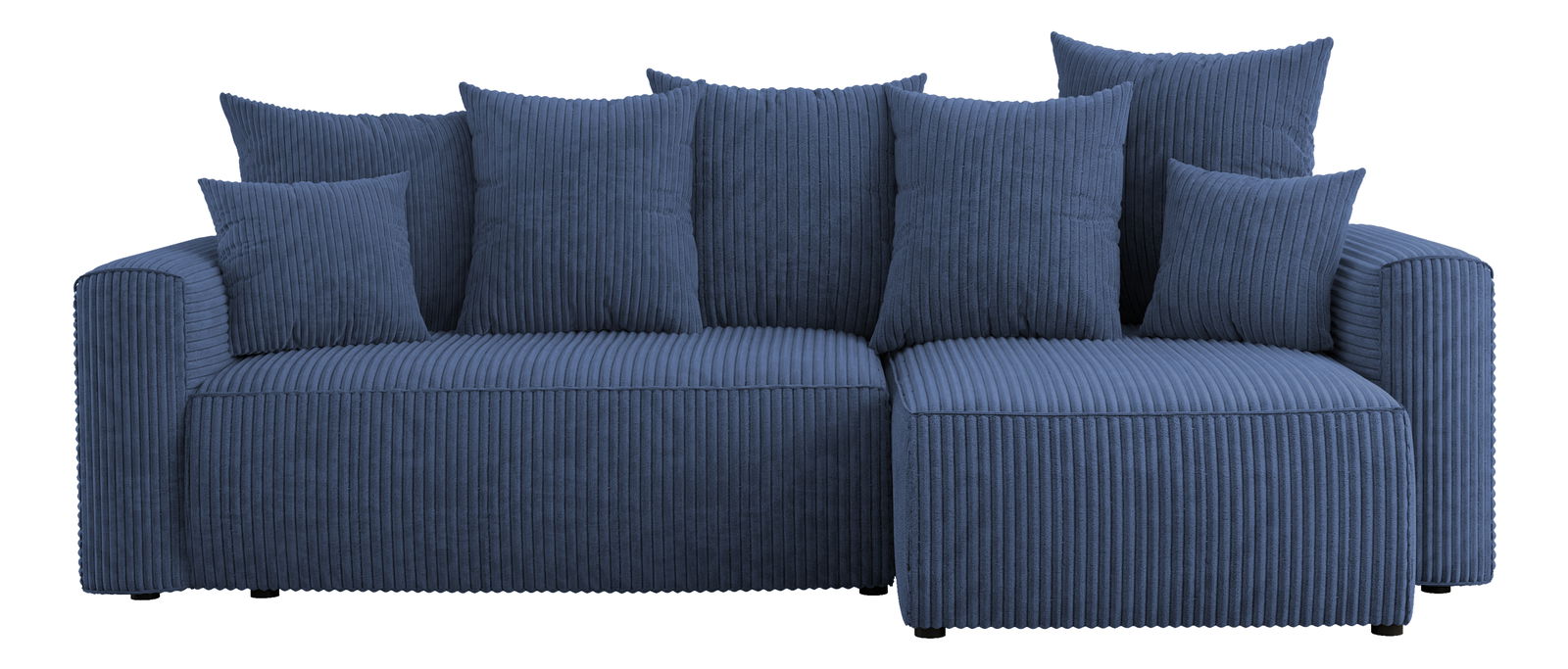 Rohová sedačka Denia (P) (tmavomodrá)