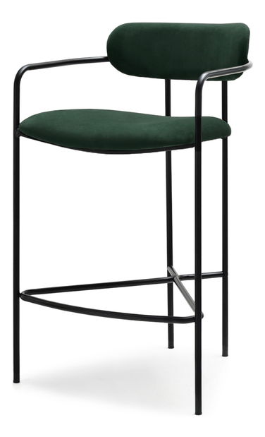 Stolička Viola (zelená + čierna)