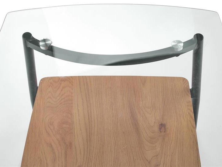 Masă de cafea Anitra (stejar auriu + negru)