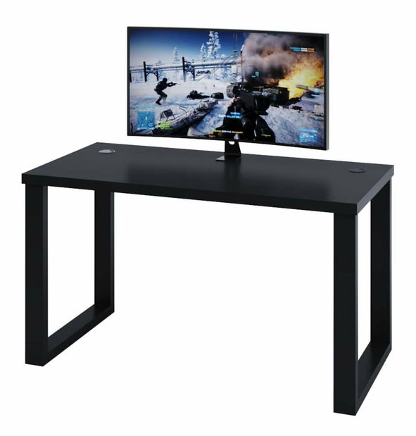 Gamer PC asztal Gamer S (fekete) (világítás nélkül)