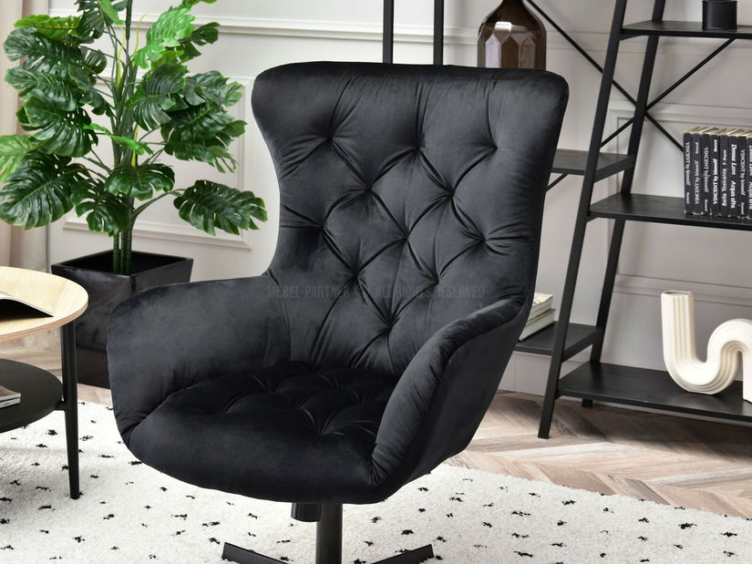 Fotoliu Aaron (negru)