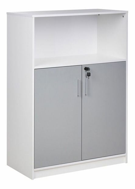 Szekrény Zirkone (szürke + fehér) 