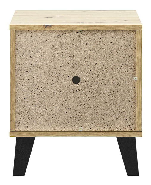 Éjjeliszekrény Brisas (artisan tölgy + fekete) *Kiárusítás