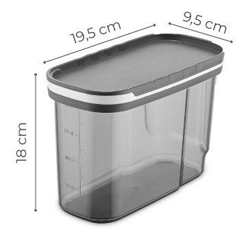 Set recipiente alimente (4 buc.) Berto 04 (antracit)