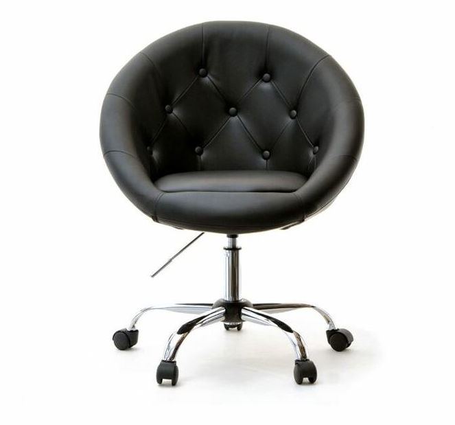 Fotelja Lush 4 (crna + krom)