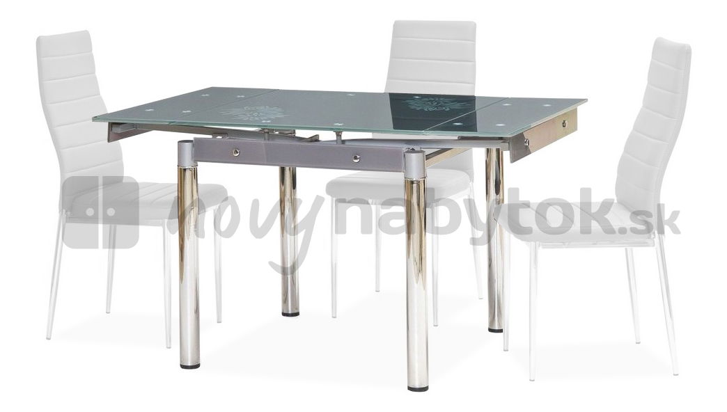 Masă de sufragerie Alnitak (gri) (pentru 4 persoane)