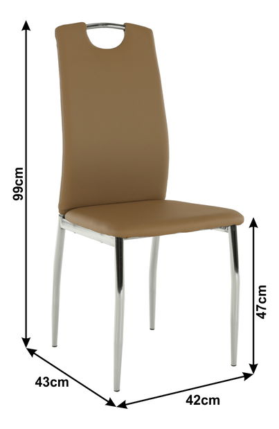 Scaun de sufragerie Eglish (bej)