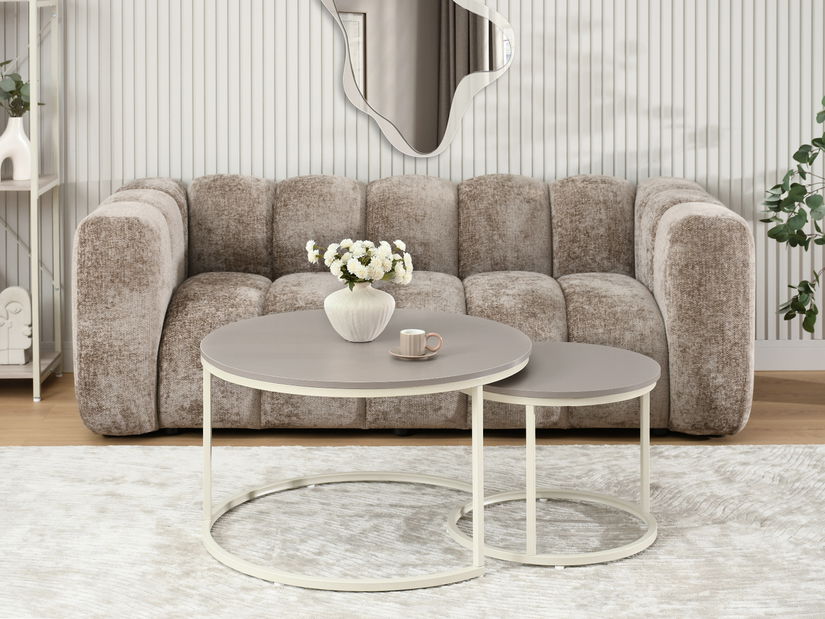 Konferenčný stolík Krael (béžová + krémová)