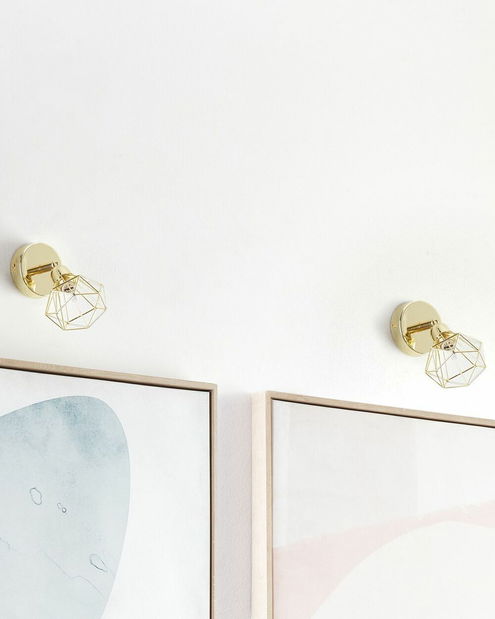 Set 2 ks. nástenných svietidiel EMANUELA (zlatá)