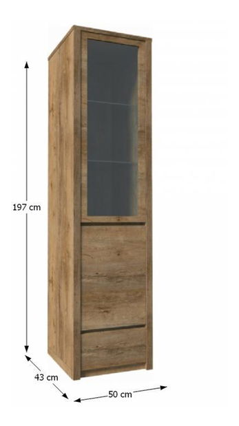 Vitrină Modestus W1D