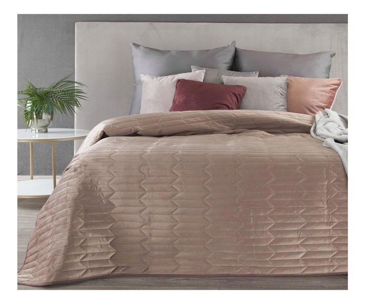 Prehoz na posteľ 260x230 cm SOFIA (kávová)