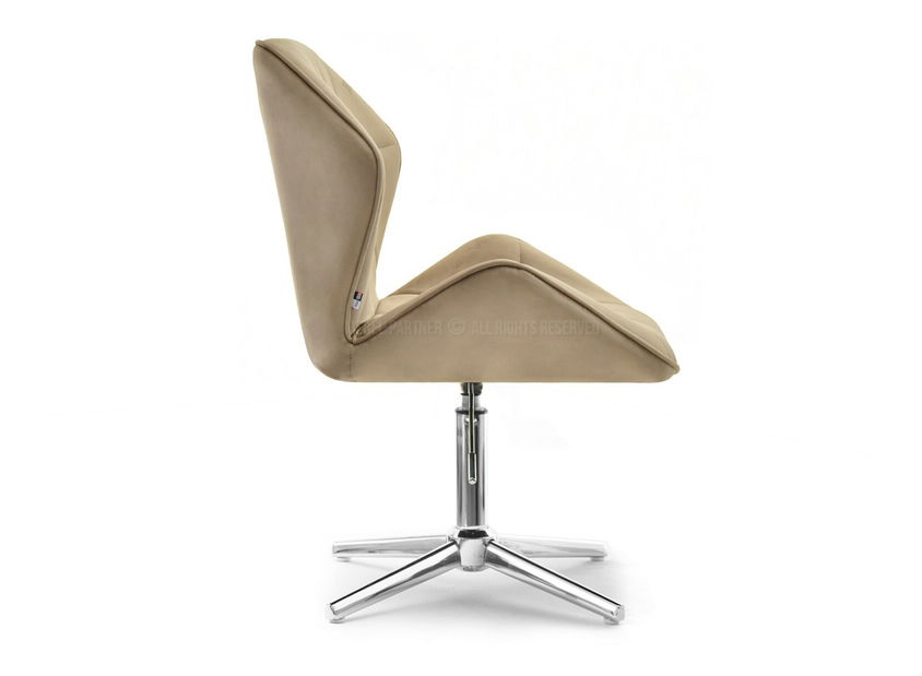 Fotelja Velma S (bež + krom)
