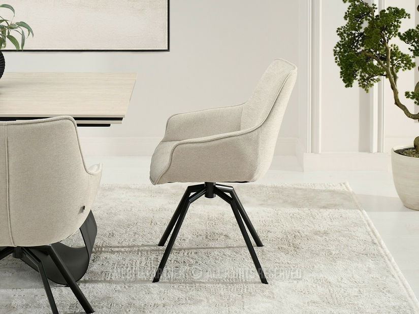 Jedálenská stolička Lowie (béžová + čierna)