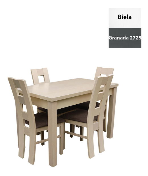 Blagovaonski set za 4 osobe RK011 (hrast sonoma + siva) *outlet moguća oštećenja