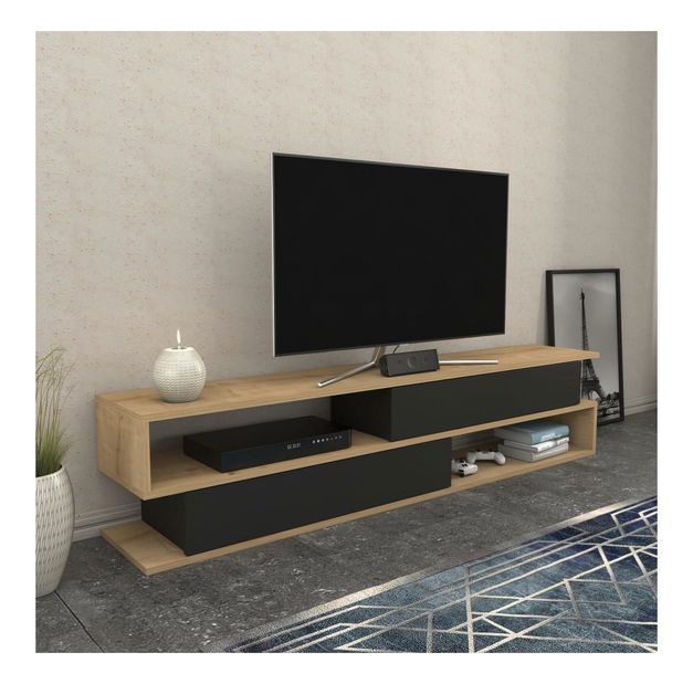 TV asztal Corezolla (tölgy + antracit)