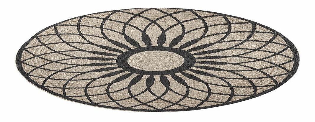 Covor 140x140 cm KALERO (bej + negru)