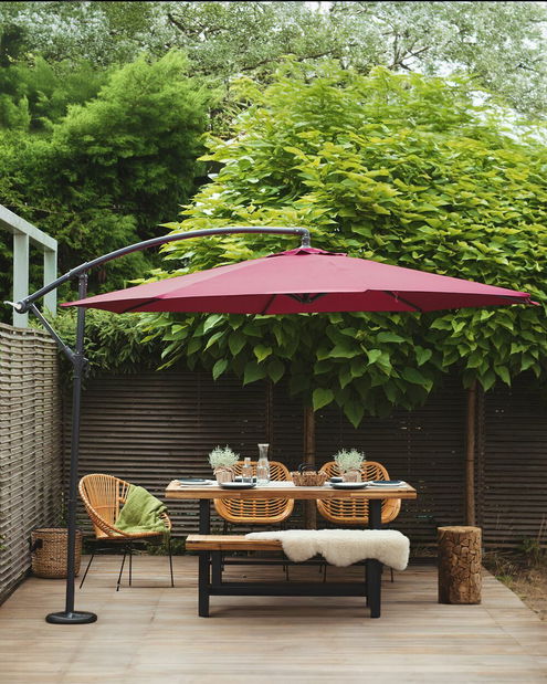 Umbrelă de grădină 300 cm RAVONA (metal) (roșu închis)