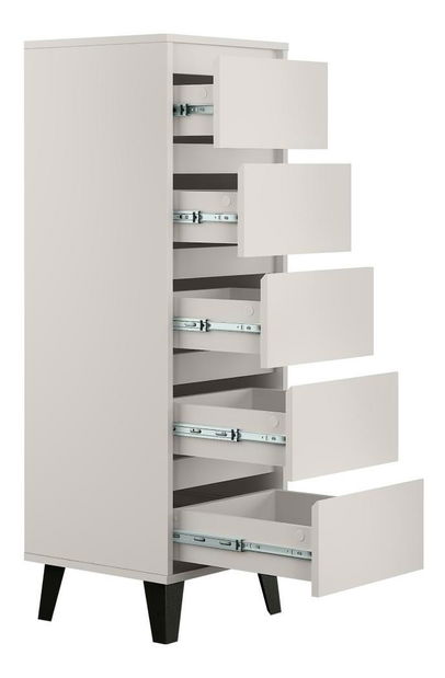 Komoda Brisas 4 (kašmír + čierna) 