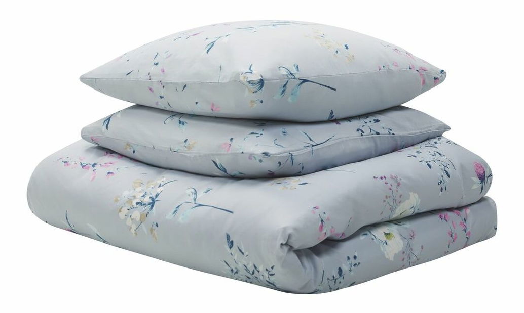 Lenjerie pat 200 x 220 cm Ernest (albastru) (complet cu fețe de pernă)