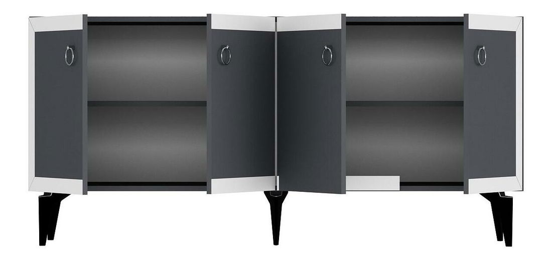 Skrinka Sotema 1 (antracit + biela) 