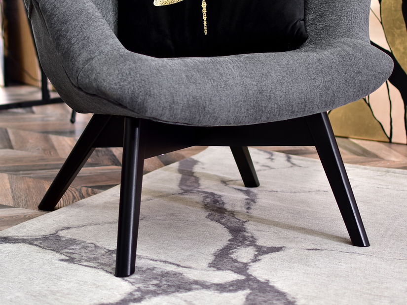 Dizajnové kreslo Florentino (grafit + dub)