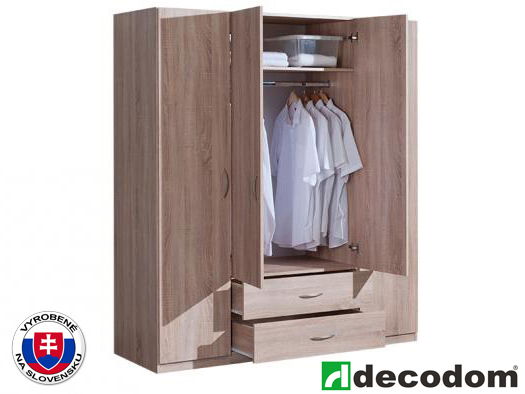 Šatníková skriňa Decodom Rio 4DVZAS
