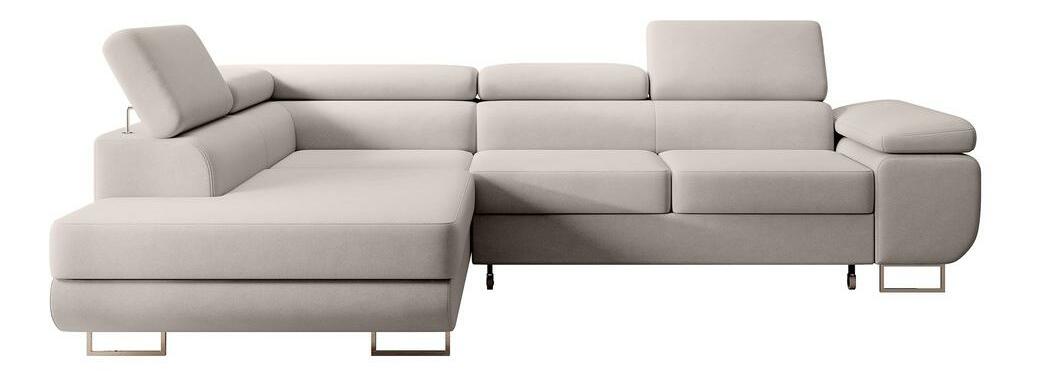 Sarokkanapé Stiletto (B) (fehér + ezüst)