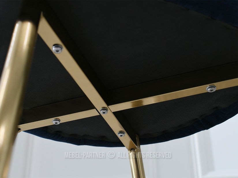 Scaun Carma K (albastru marin + auriu)