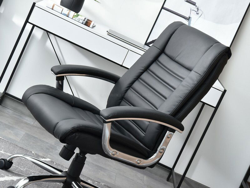 Fotel Draggy (fekete + króm)