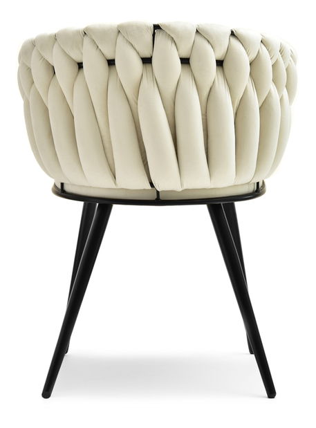 Jedálenská stolička Radio (smotanová + čierna)