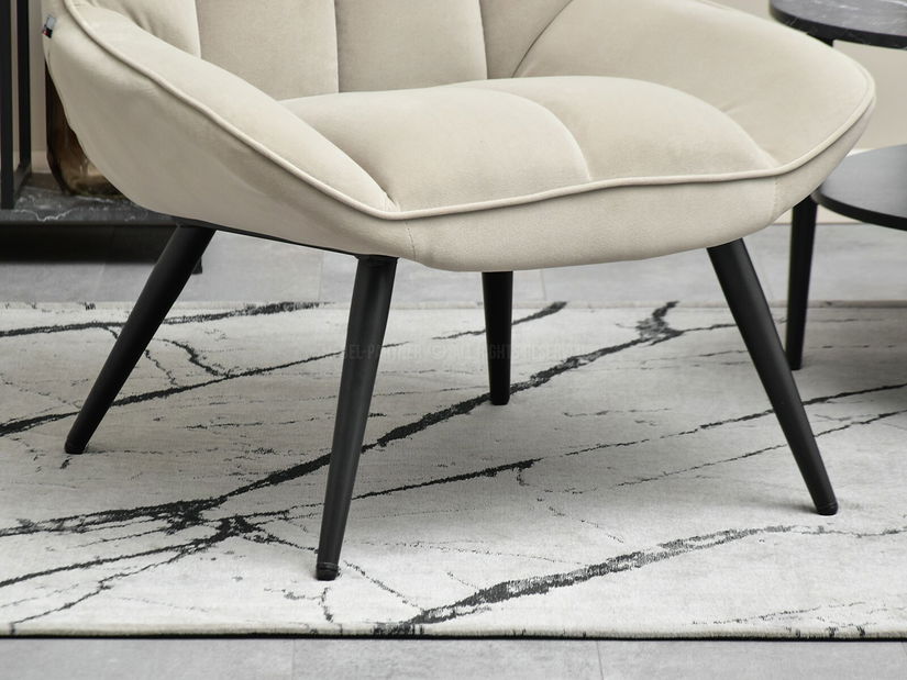 Fotel Zolta (bézs + fekete)