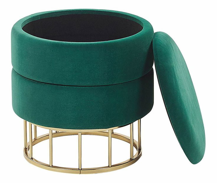 Taburet ELGEN (stofă) (verde)