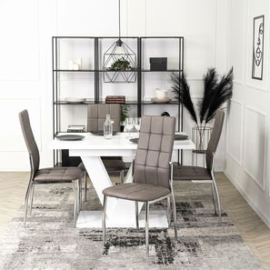 Scaun sufragerie Marinaleda (gri piele ecologică) 