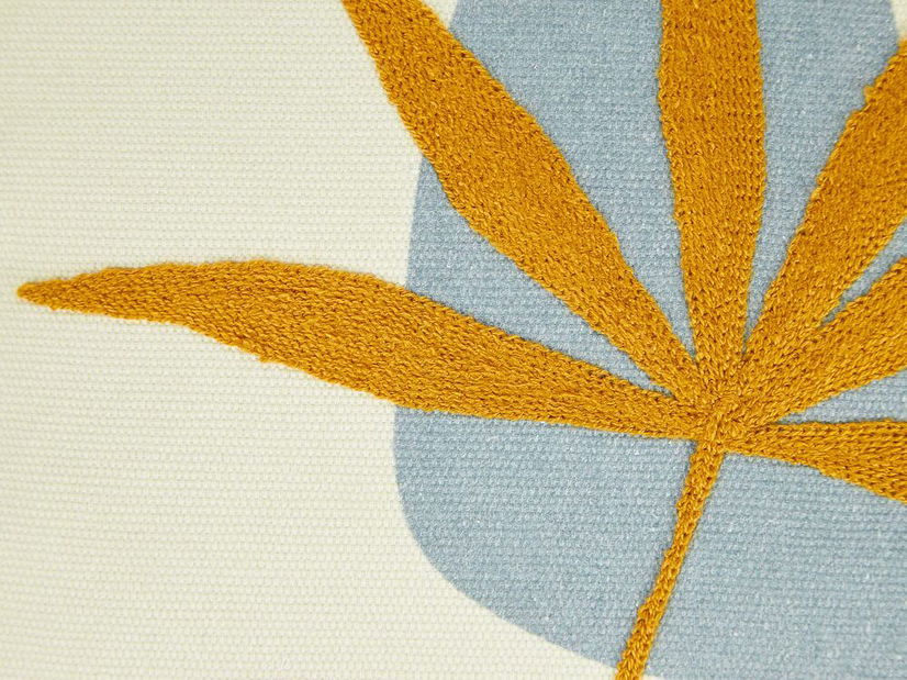 Set 2 perne decorative 45 x 45 cm Dvala (bej + portocaliu)