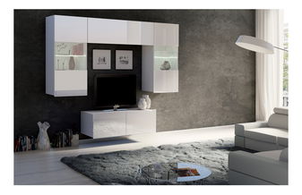 Mobilier living Calabria C10 (Alb) (fără iluminat)
