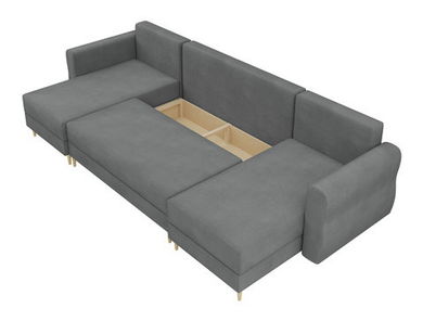 Kutna garnitura U Selva U (crna)