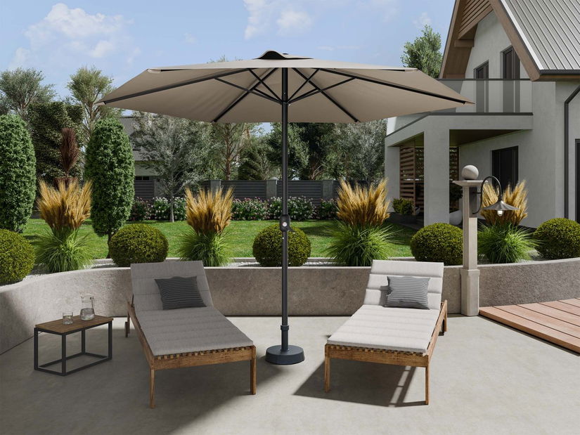 Vrtni suncobran Womba (crna + siva)