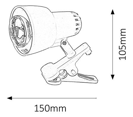 Spot LED Clip 4357 (negru)