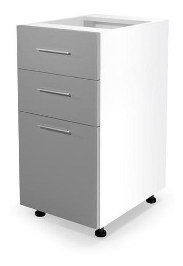 Dulap inferior de bucătărie Verlene 40/82 (gri + alb)