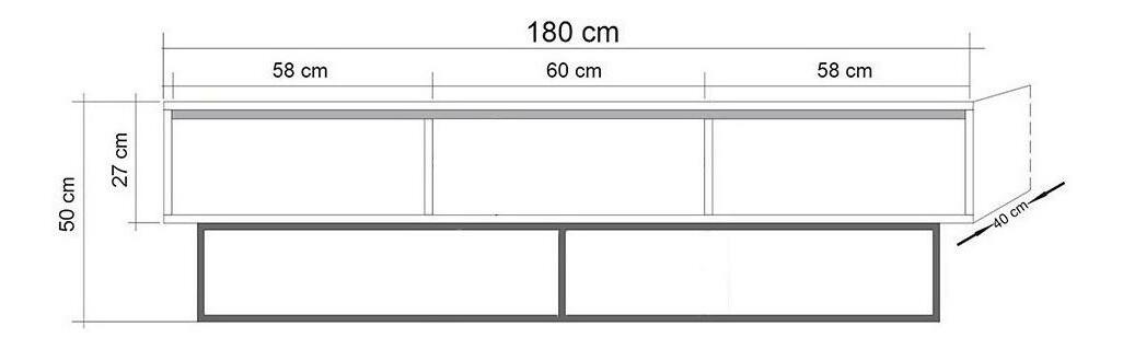 Set za dnevni boravak Laxi 20 (orah + crna)