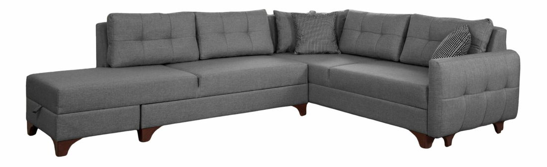 Rohová sedačka Clof (sivá) (P)
