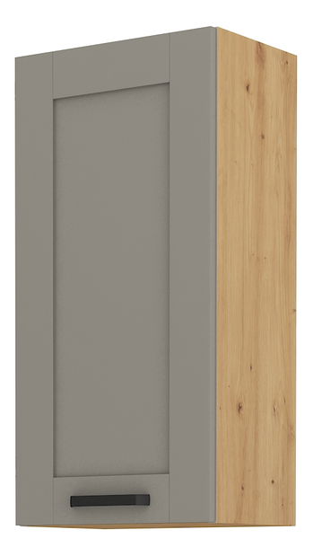 Dulap superior de bucătărie Lucid 45 G 90 1F (Stejar artisan + claygrey)