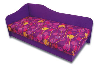Egyszemélyes ágy (dívány) 80 cm Lady 87 (Lila 49 + Ikarus 43) (B)