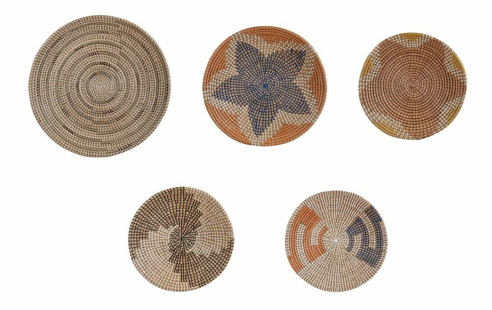 Set de 5 decorațiuni de perete Parza (bej)
