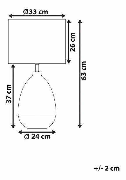 Asztali lámpa Okaza (fehér)