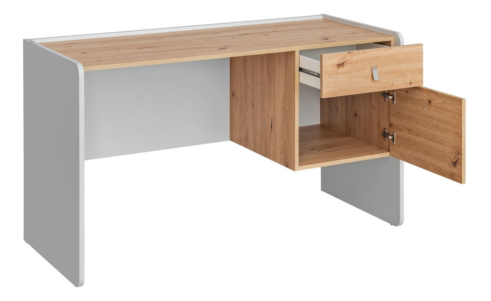 PC stolík Voncile 20 ASPG VV BK (perlovo sivá + dub artrisan)